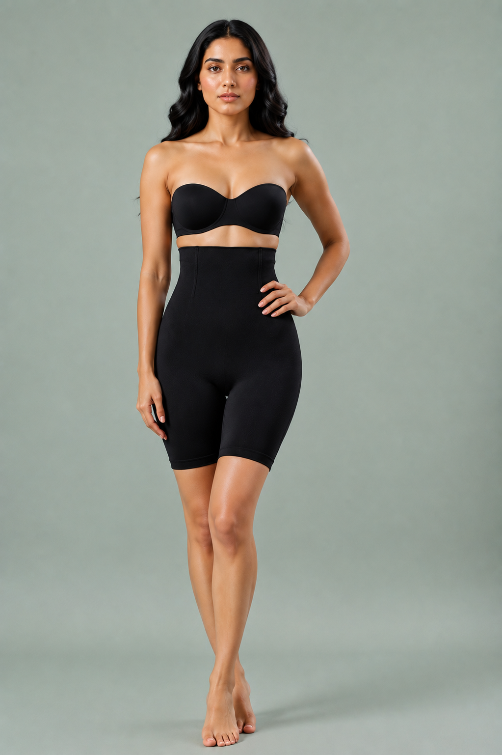 Core-Flex Tummy Control Slimming Body Shaper Black