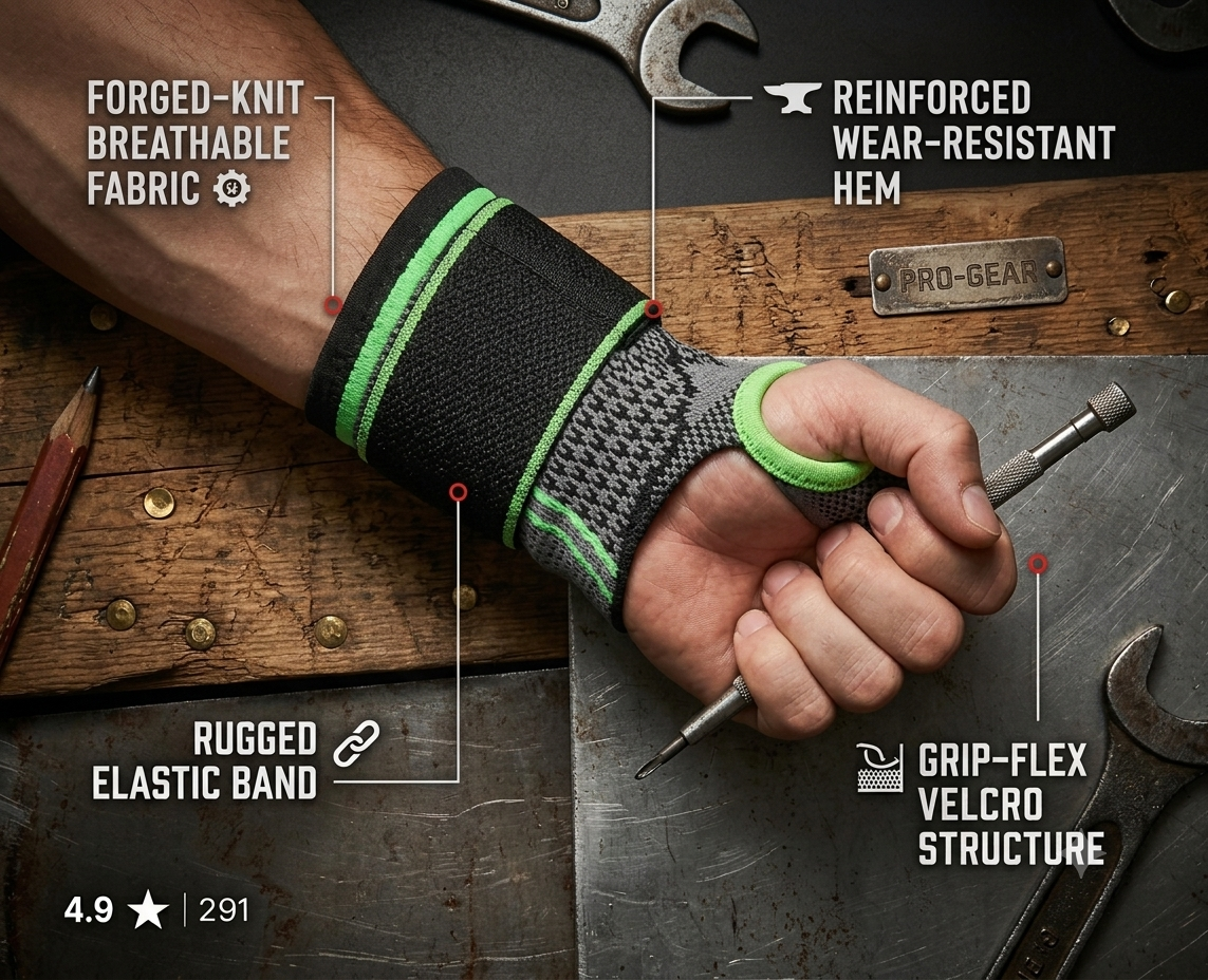 Wrist & Palm Compression Band with strap 1pc